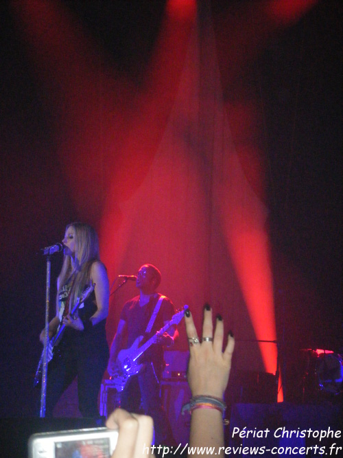 Avril Lavigne au Znith de Paris le 17 septembre 2011