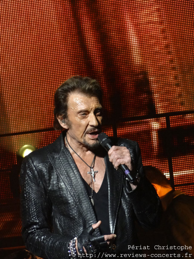 Johnny Hallyday  l'Arena de Genve le 3 dcembre 2012