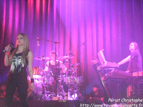 Avril Lavigne au Znith de Paris le 17 septembre 2011