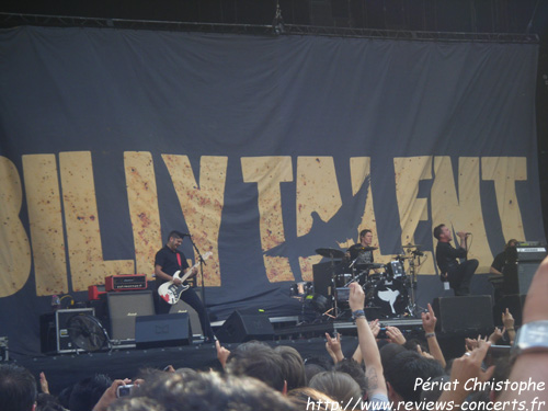 Billy Talent au Parc des Princes de Paris le 26 juin 2010