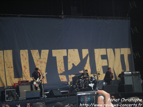 Billy Talent au Parc des Princes de Paris le 26 juin 2010