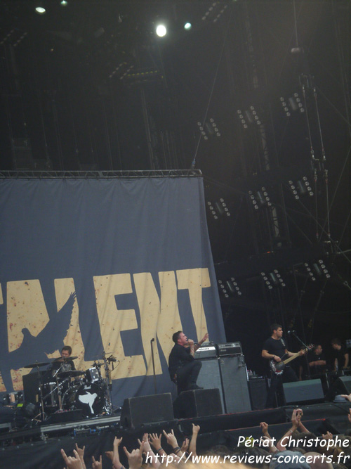 Billy Talent au Parc des Princes de Paris le 26 juin 2010