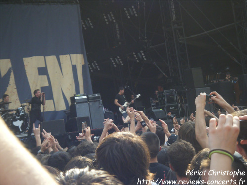 Billy Talent au Parc des Princes de Paris le 26 juin 2010