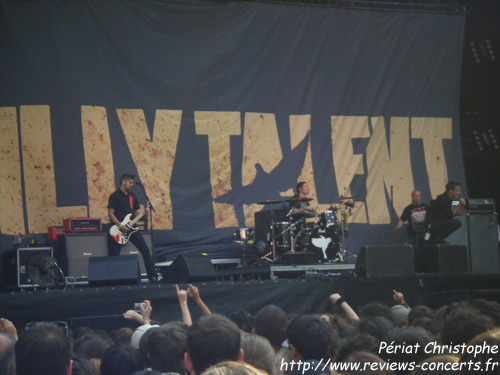 Billy Talent au Parc des Princes de Paris le 26 juin 2010