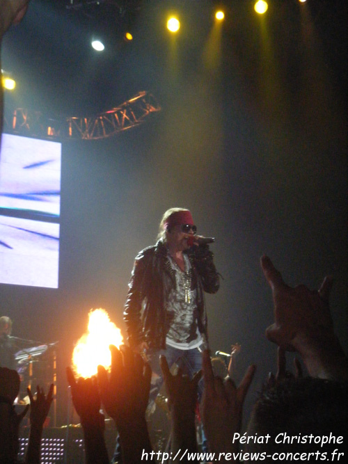 Les Guns N' Roses  la Halle Tony Garnier de Lyon le 10 juin 2012