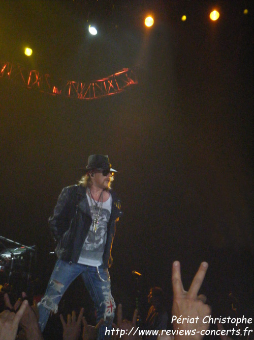 Les Guns N' Roses  la Halle Tony Garnier de Lyon le 10 juin 2012