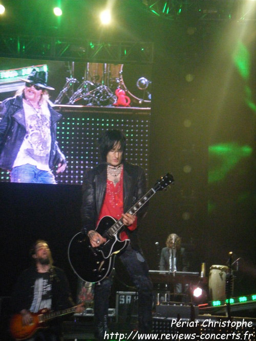 Les Guns N' Roses  la Halle Tony Garnier de Lyon le 10 juin 2012