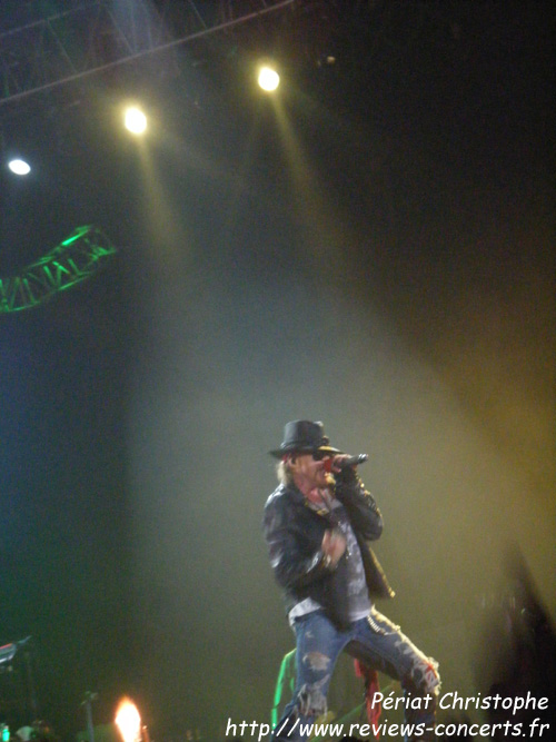 Les Guns N' Roses  la Halle Tony Garnier de Lyon le 10 juin 2012