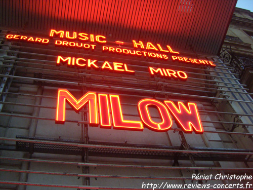 Milow  l'Olympia Bruno Coquatrix de Paris le 13 octobre 2011