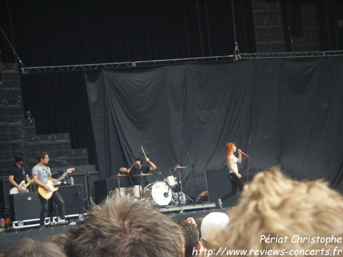 Paramore au Parc des Princes de Paris le 26 juin 2010