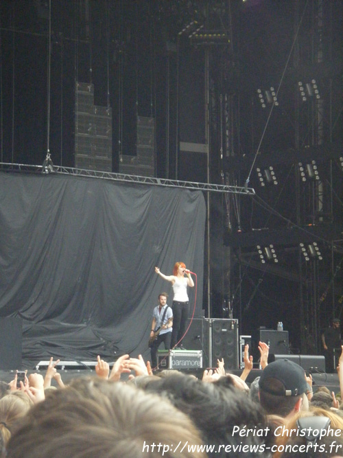 Paramore au Parc des Princes de Paris le 26 juin 2010