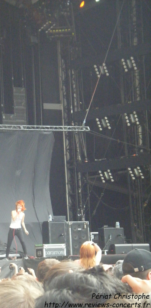 Paramore au Parc des Princes de Paris le 26 juin 2010