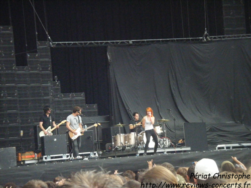 Paramore au Parc des Princes de Paris le 26 juin 2010