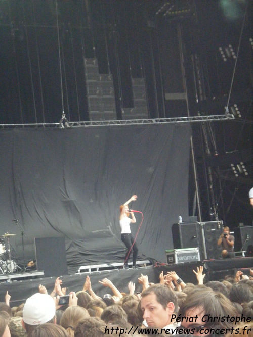 Paramore au Parc des Princes de Paris le 26 juin 2010