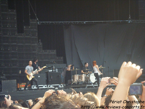 Paramore au Parc des Princes de Paris le 26 juin 2010