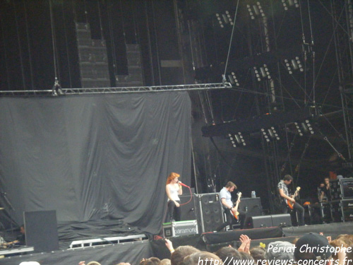 Paramore au Parc des Princes de Paris le 26 juin 2010