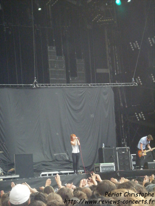 Paramore au Parc des Princes de Paris le 26 juin 2010