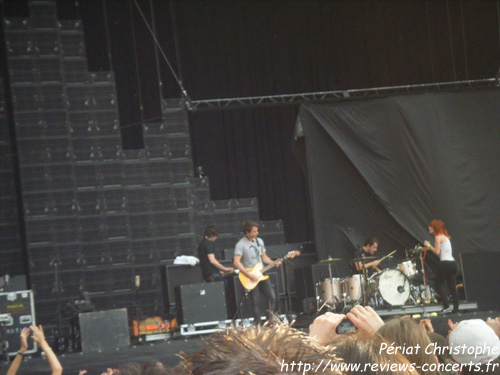 Paramore au Parc des Princes de Paris le 26 juin 2010