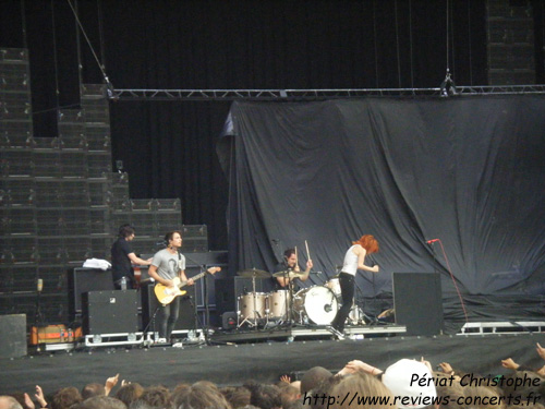 Paramore au Parc des Princes de Paris le 26 juin 2010