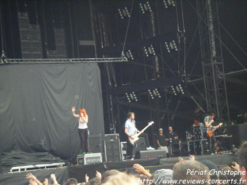 Paramore au Parc des Princes de Paris le 26 juin 2010