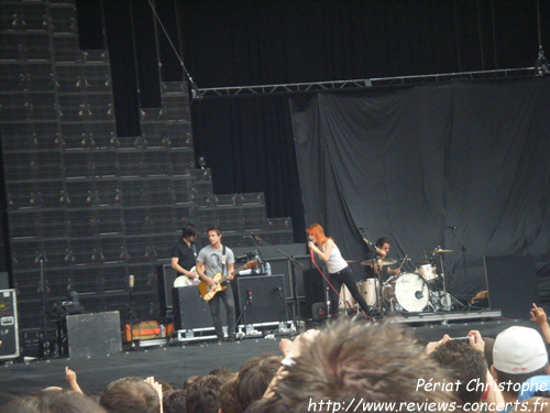 Paramore au Parc des Princes de Paris le 26 juin 2010