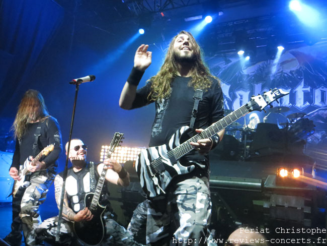 Sabaton au Bataclan de Paris le 14 janvier 2015