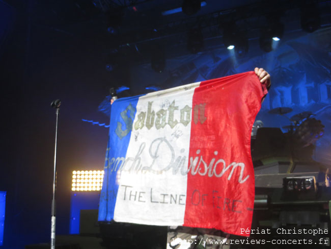 Sabaton au Bataclan de Paris le 14 janvier 2015